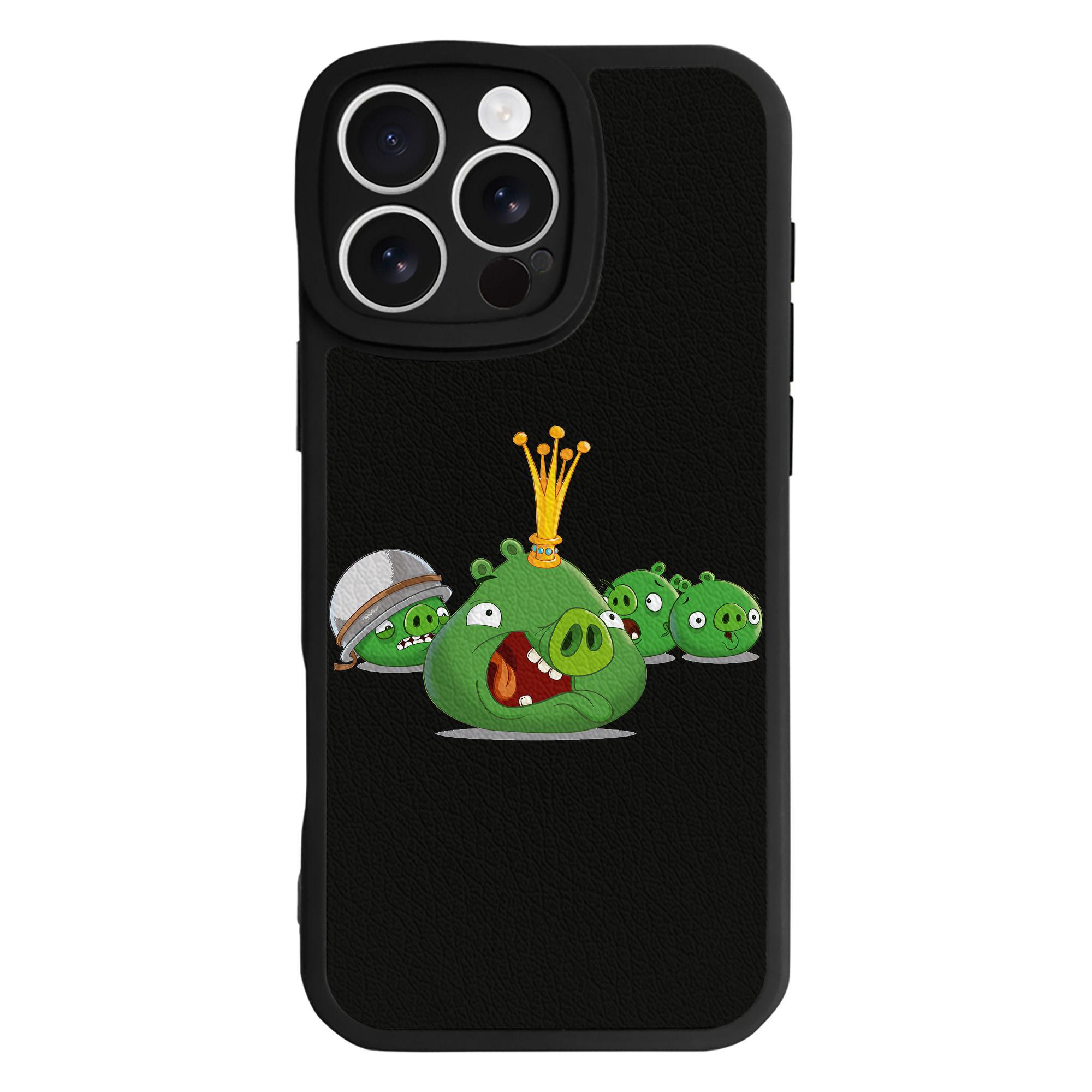 （画像用） Angry Birds アングリーバード 【iPhone 16シリーズ対応】シリコンスマホケース（レザー調） 材質：シリコン